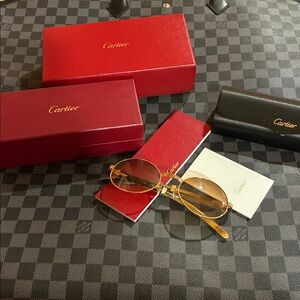 Cartier ❤️🕶️ sunglasses with case, 2 boxes and booklet